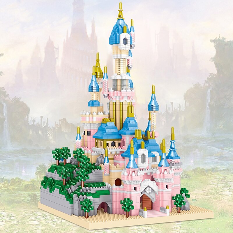 Lezi 8240 World Architecture Paris Dream Castle Tower Garden Model