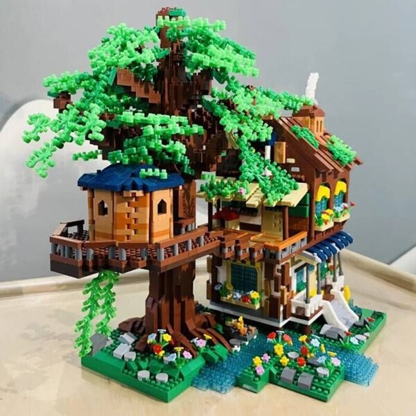 Moyu 92014 Architecture Tree House Forest Cabin Villa Garden Swing