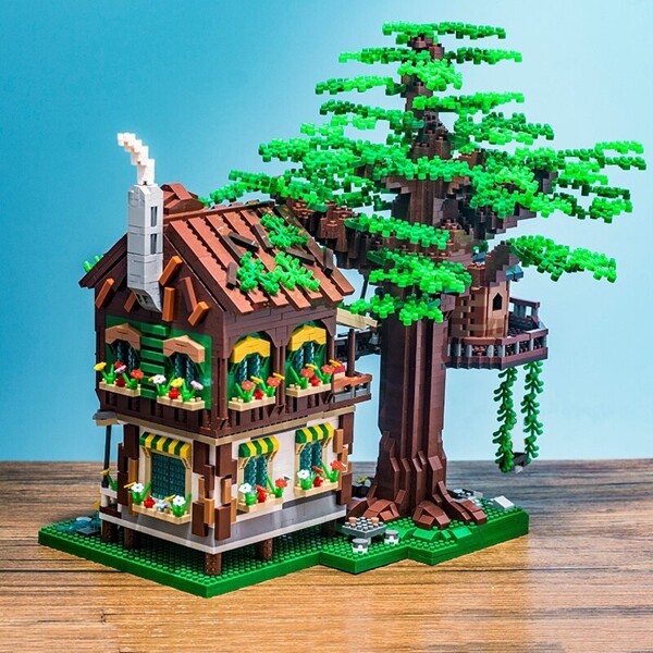 Moyu 92014 Architecture Tree House Forest Cabin Villa Garden Swing