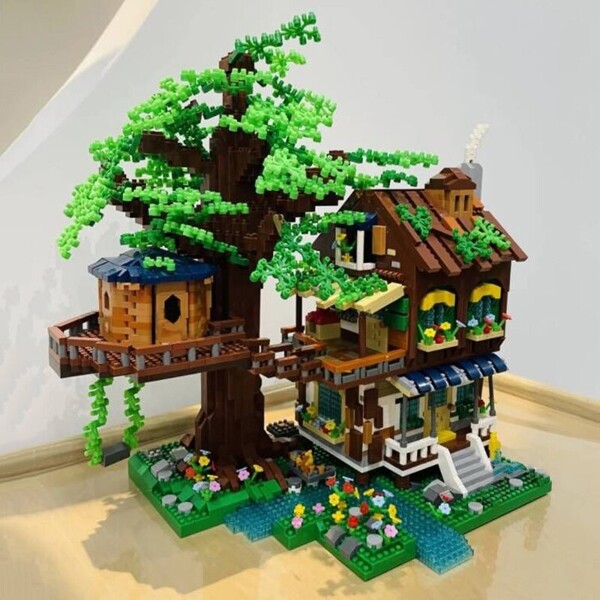 Moyu 92014 Architecture Tree House Forest Cabin Villa Garden Swing