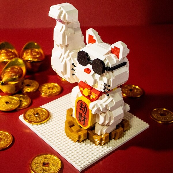 Moyu 97002 Fortune Muscle Lucky Cat Money Pet Animal