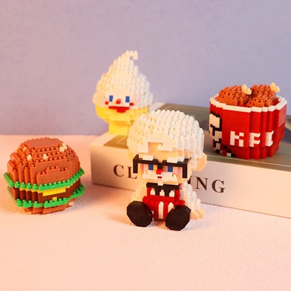 PN 6031 Food World Hamburger Ice Cream Fried Chicken Grandpa Doll