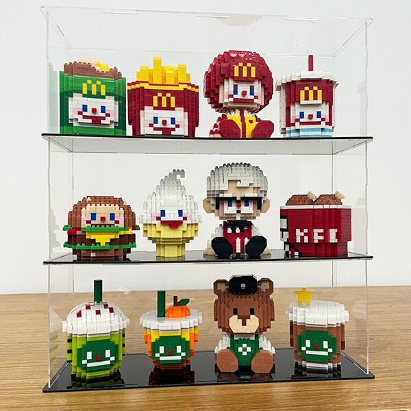 PN 6030-6032 Food Cola Drink Hamburger Ice Cream Coffee Milk Tea Bear Doll