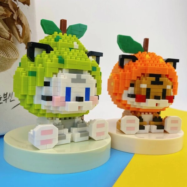 PN 6021-6022 Spring Festival Tiger Year Orange Pear Animal Doll Model