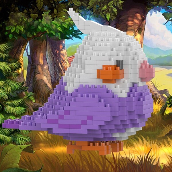 SC 8809-10 Animal World Purple Parrot Fly Bird Cockatiel Pet Doll