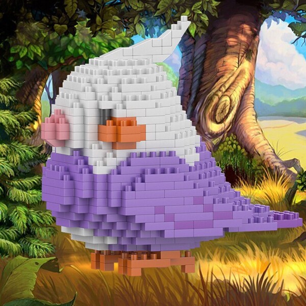 SC 8809-10 Animal World Purple Parrot Fly Bird Cockatiel Pet Doll