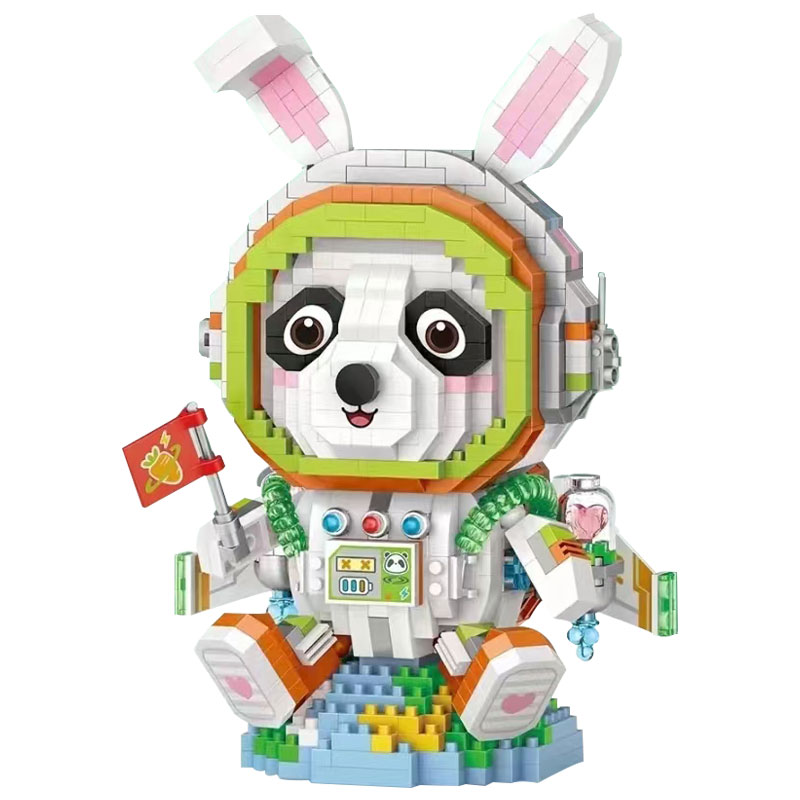 LOZ 8118 micro-particle building blocks dream panda space astronaut