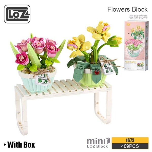 LOZ 1673 Microscopic Flowers: Letters from Spring Tulip Orchid