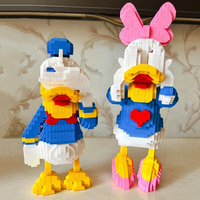 Hsanhe 13603-13604 Set 2pcs Donald Duck Girl And Duck Boy Blindfold Heart Seaman