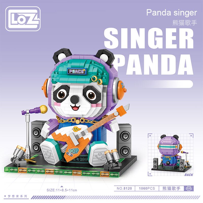 LOZ 8120 Trendy Play: Panda Singer