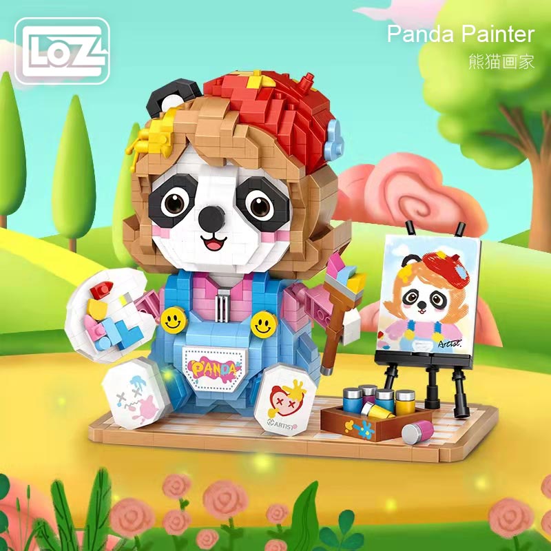 LOZ 8119.2 Trendy Play: Panda Painter Miniature