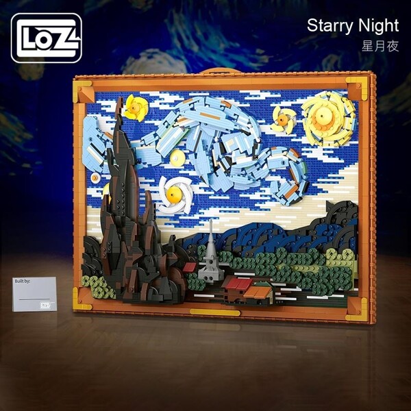 LOZ 1066 Star Moon Night Van Gogh Starry Sky