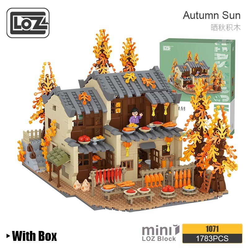 LOZ 1071 Sunshine In Autumn Chinese Construction - LOZ Blocks Official Store