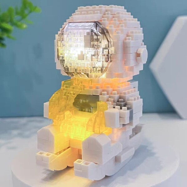 CLC 6654 White Space Moon Astronaut With Led Light