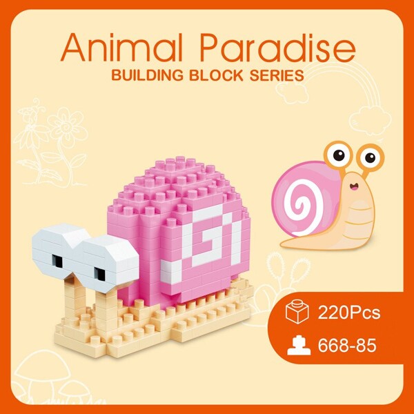 Daia 66885 Pink Snail Mollusc Shell