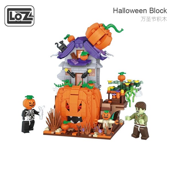 LOZ 1249 Halloween Pumpkin House Party