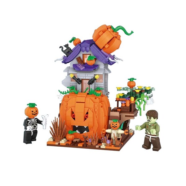 LOZ 1249 Halloween Pumpkin House Party