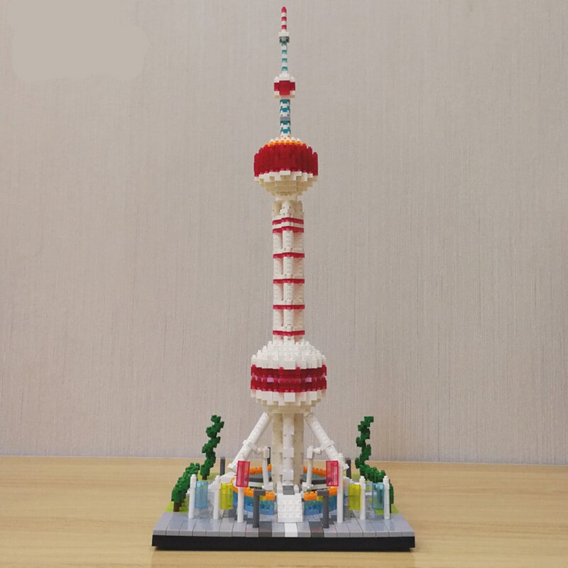 YZ 063 Shanghai Oriental Pearl Radio TV Tower With Trees - LOZ Blocks  Official Store