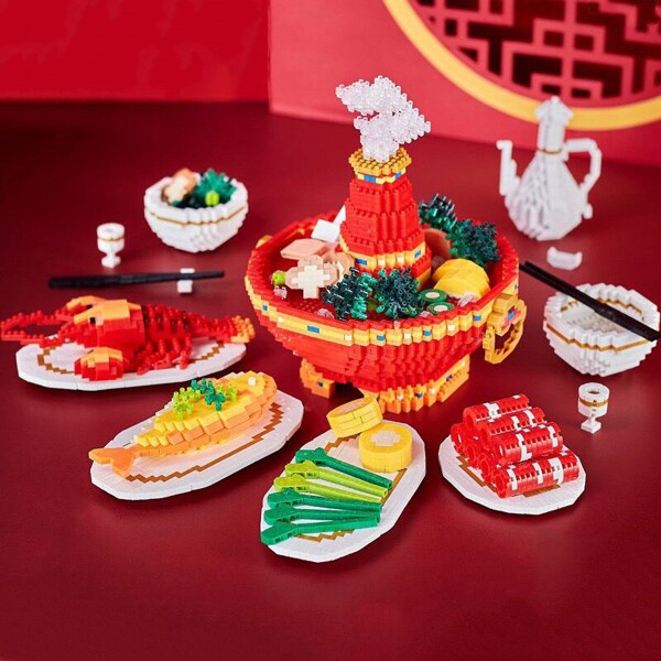 Dr.star 786 Hot Pot Fish Lobster Lamb Roll Vegetable Wine Food