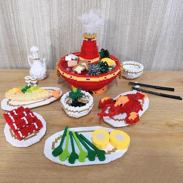 Dr.star 786 Hot Pot Fish Lobster Lamb Roll Vegetable Wine Food