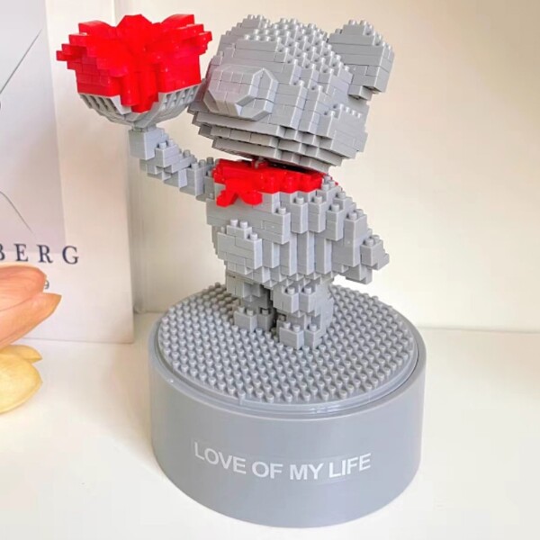 GEJIA 6053 Love Rose Flower Bear Cloak