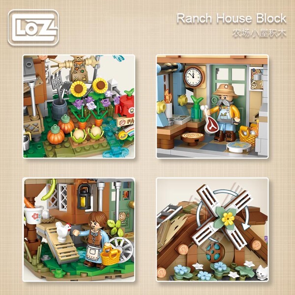 LOZ 1281 Farm Cottage Autumn House Ranch