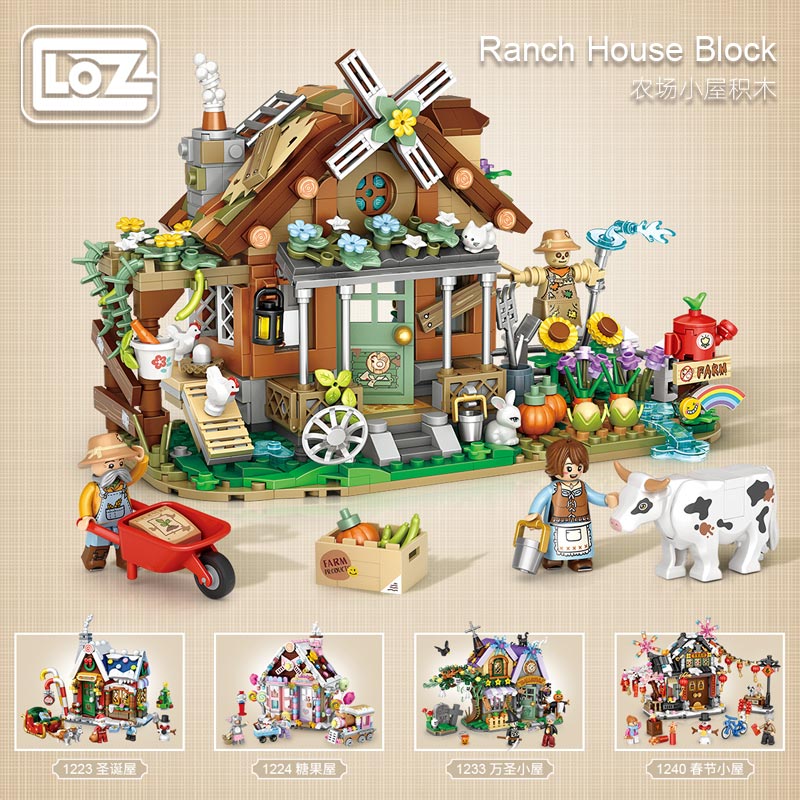 LOZ 1281 Farm Cottage Autumn House Ranch