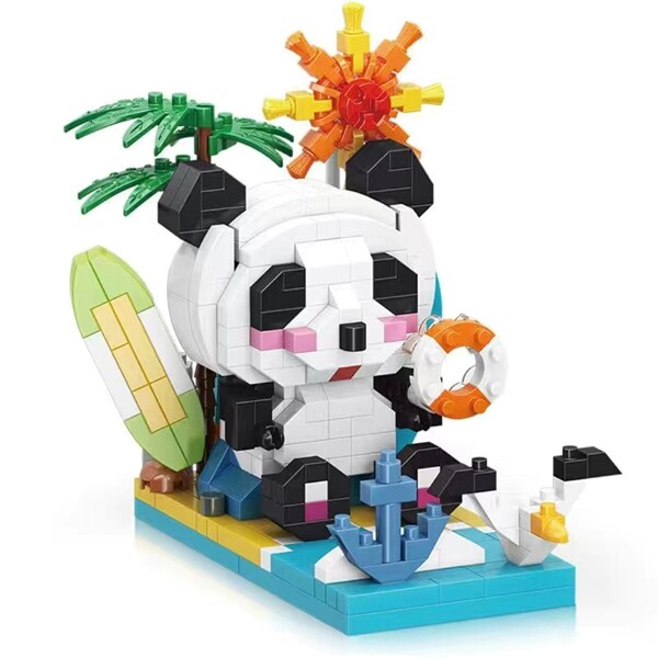 Moyu 93018 Panda Sun Sand Beach Mobile Phone Stand