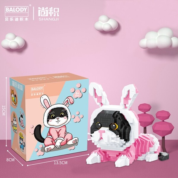 BALODY 18405 Cat in Bunny Costume