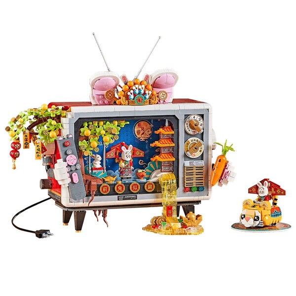 LOZ 1073 Rabbit Master TV New Year Spring Festival National Tide