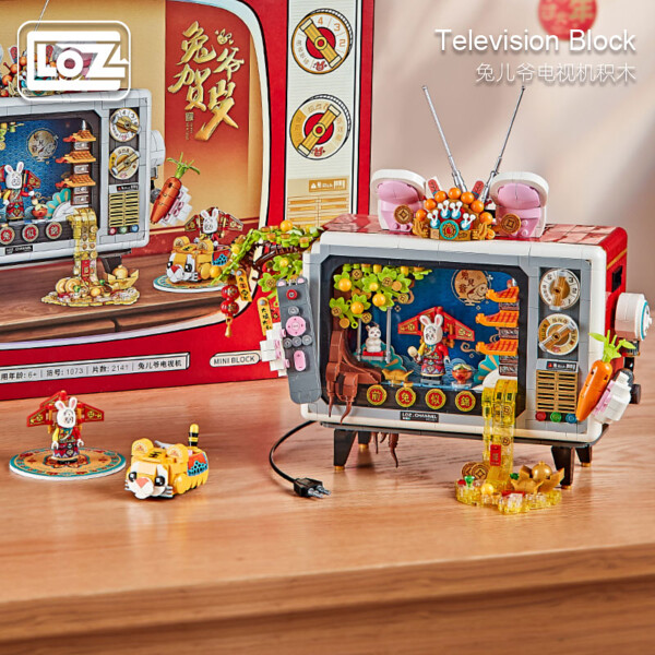 LOZ 1073 Rabbit Master TV New Year Spring Festival National Tide