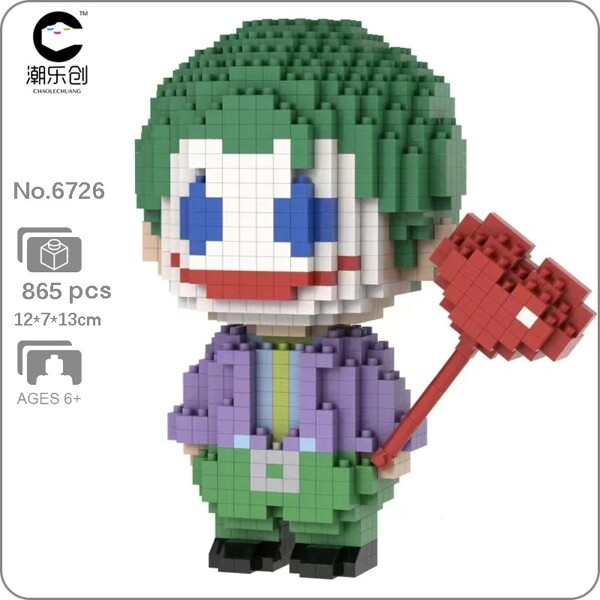 CLC 6726 Joker World Suit Clown Love Balloon Stand Smile