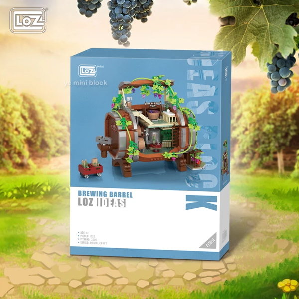 Loz 2206 Mini Brown Wine Barrel