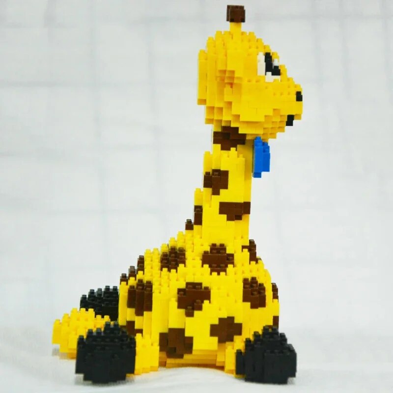 Balody 16083 Yellow Wild Giraffe Zoo Sit Bow Pet