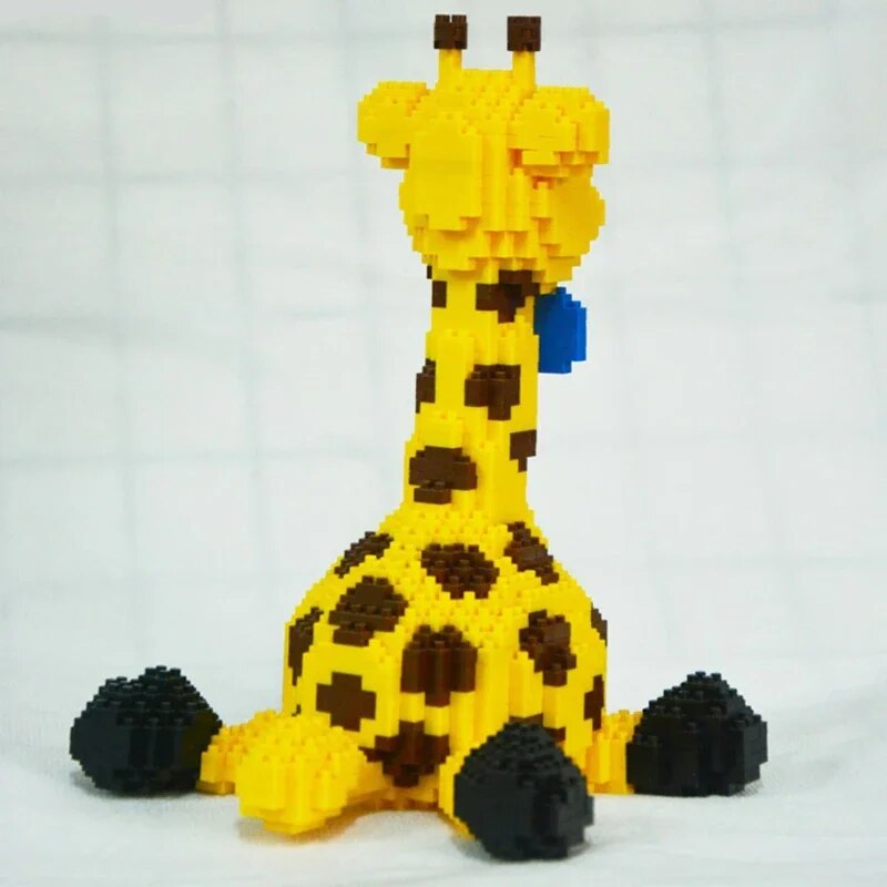 Balody 16083 Yellow Wild Giraffe Zoo Sit Bow Pet