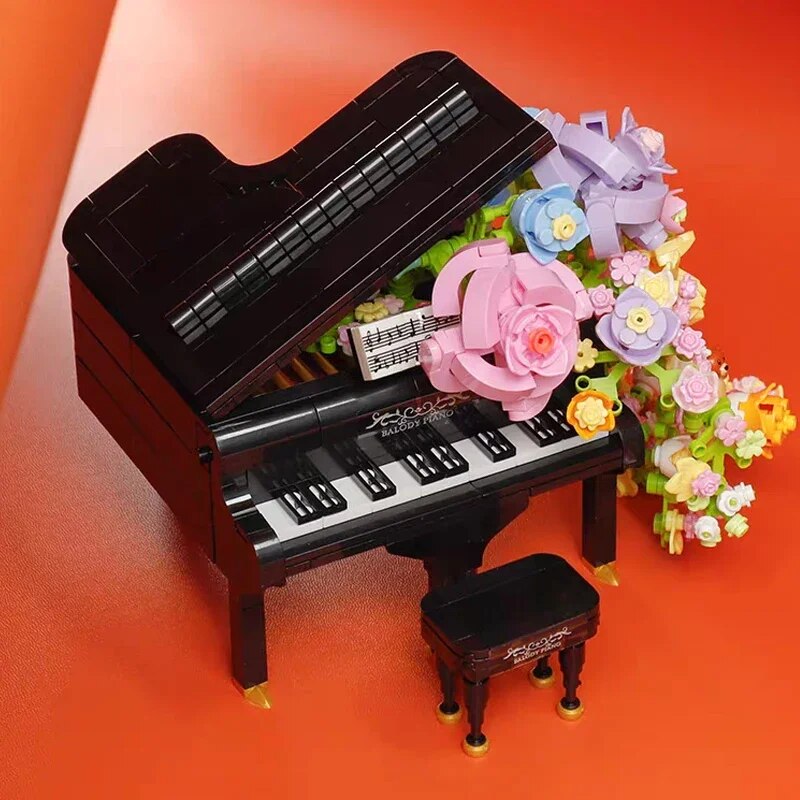 Balody 21194 Eternal Flower Music Piano Plant Musical Instrument Chair