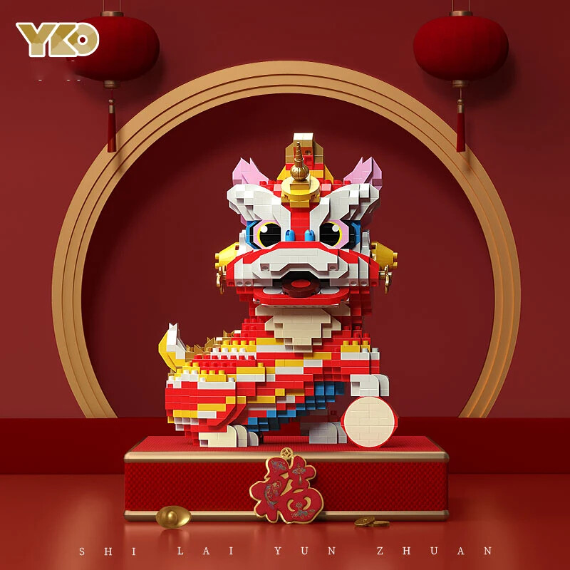 YKO P1181-P1183 Chinese Lion Dance Mascot