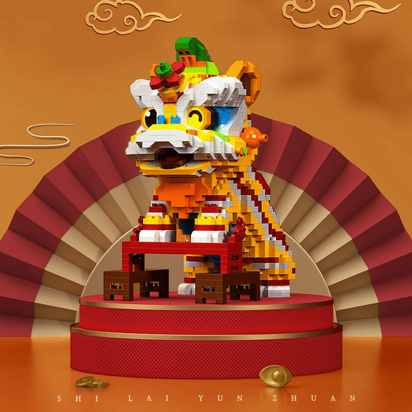 YKO P1181-P1183 Chinese Lion Dance Mascot