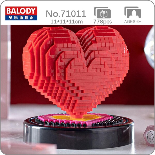 Balody 71011 Valentine Day Wedding Lover Heart I Love You With Base