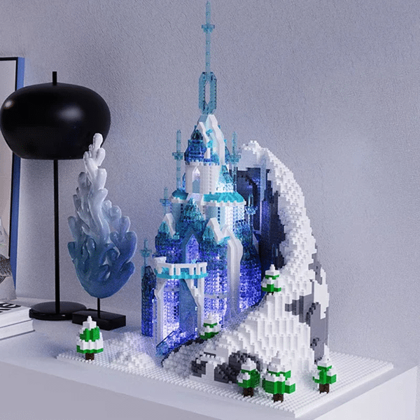Gejia 6036 Snow Ice Castle Tower Palace Mountain LED Light