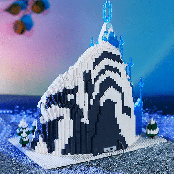 Gejia 6036 Snow Ice Castle Tower Palace Mountain LED Light