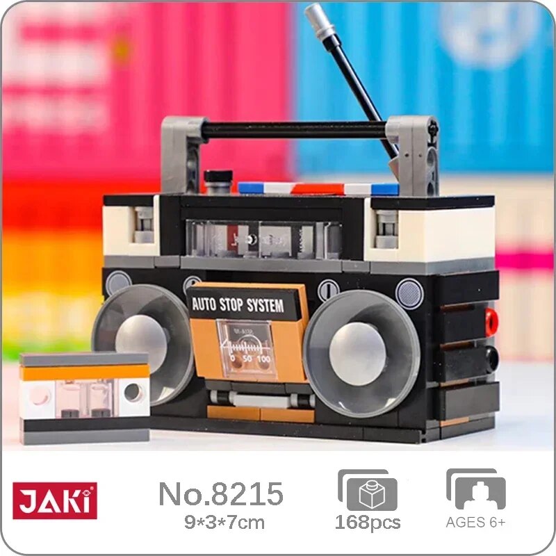 JAKI 8215 Retro Boombox Cassette Radio Music Tape Player Machine