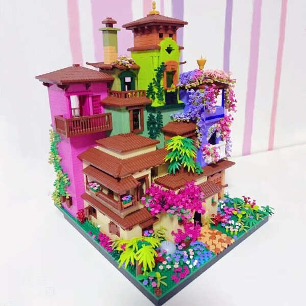 LHCX 818 Magic Flower House Cherry Blossom Villa Garden