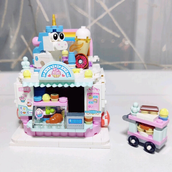 LOZ 1729-1746 Amusement Park Beverage Hamburger Cake French Fries Ice Cream Bread Shop