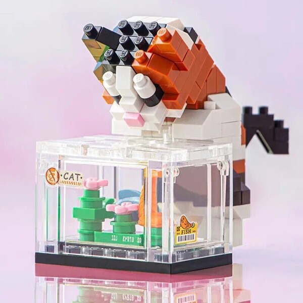 LOZ 8605-8612 Corgi Dog Hamster Dolphin Cat Penguin Rabbit Chicken Owl Bird