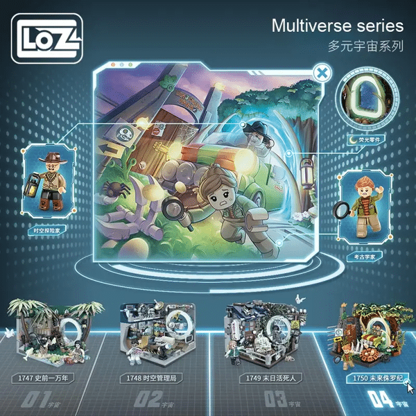 LOZ 1747-1750 Intelligent Multiverse Science Fiction Time and Space Administration Jurassic