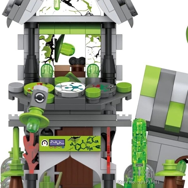 LOZ 1248-1251 Halloween Haunted Freak Pumpkin Witch House