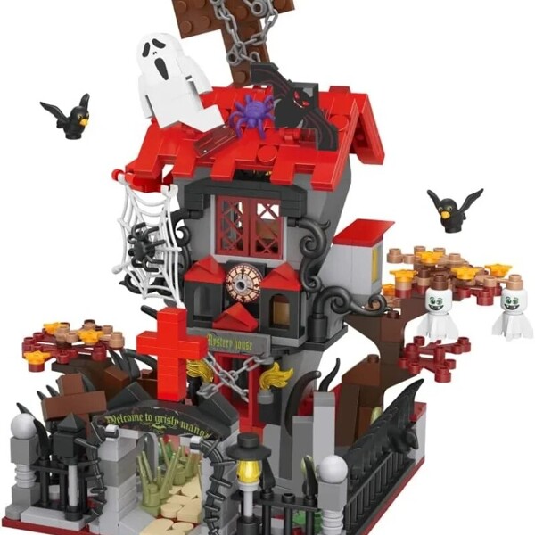 LOZ 1248-1251 Halloween Haunted Freak Pumpkin Witch House