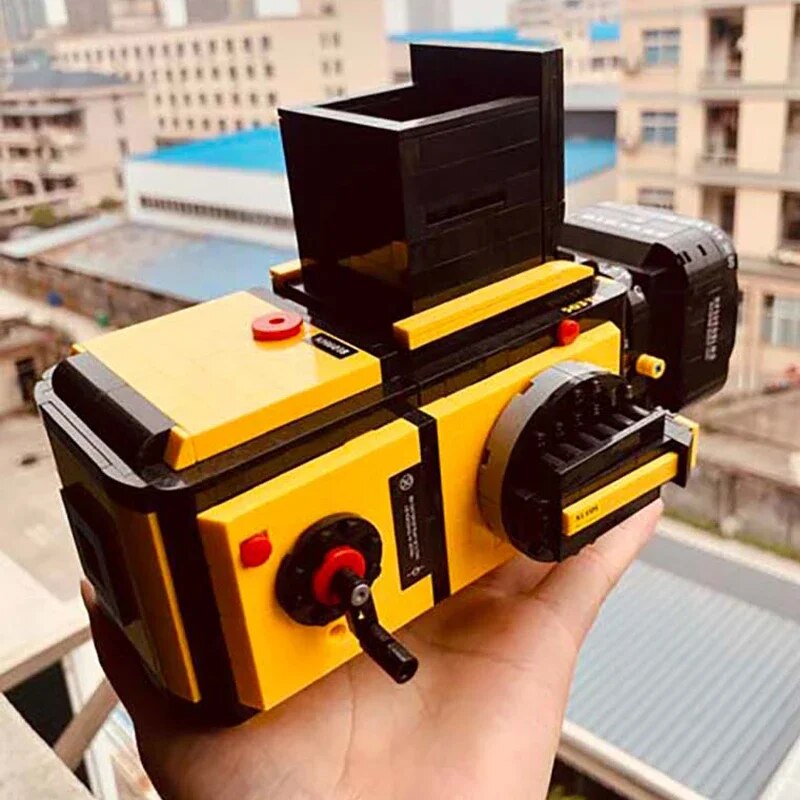 Lezi 00848 Yellow Advanced Digital SLR Camera Handheld Video Photo Machine
