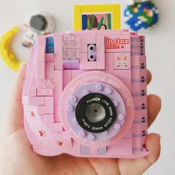 Lezi 00908 Digital Instant Polaroid Camera Pink Rabbit Photo Machine